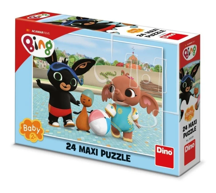 Puzzle Maxi Baby Bing na basenie 24el, Dino Toys