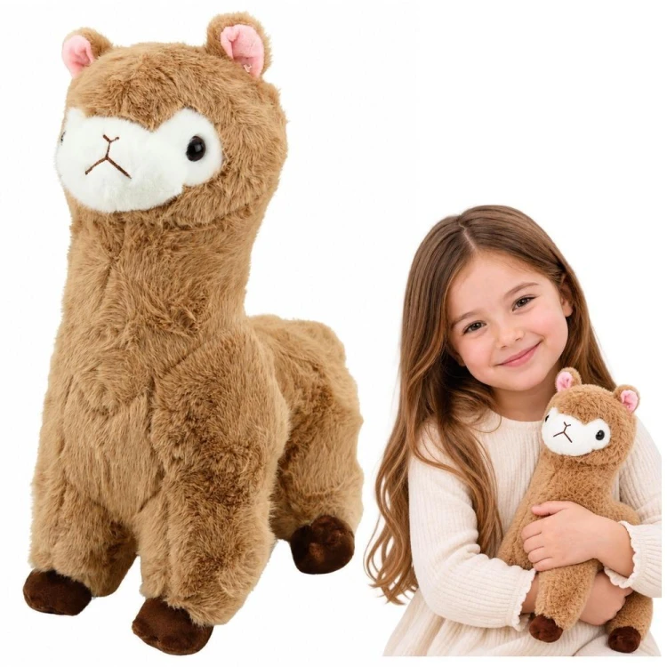 Alpaka Pluszowa Beżowa 28cm, Leantoys