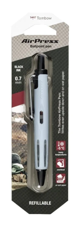 Długopis AirPress Pen 0,7mm błękitny, Tombow