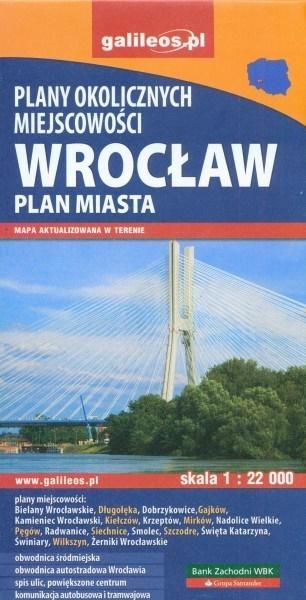 Plan miasta - Wrocław i okolice 1:22 000