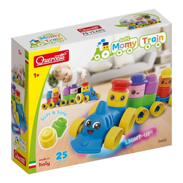 Quercetti Miękkie Klocki Momy Pociąg, Quercetti
