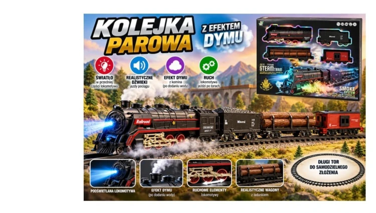Pociąg elektryczny z efektem dymu, SWEDE