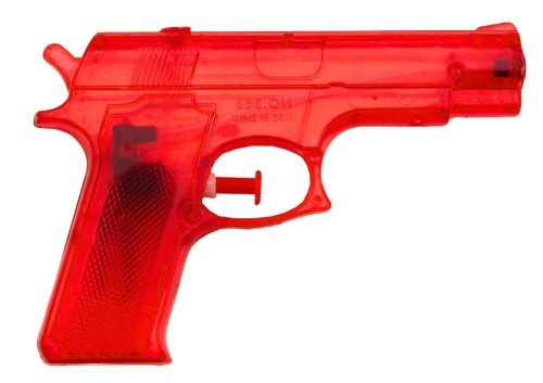Pistolet na wodę czerwony, Leantoys