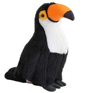 Tukan pluszowy biały 30cm, Leantoys