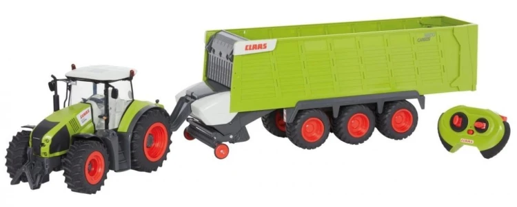 Traktor Claas Axion 870 RC + przyczepa Cargos 9600