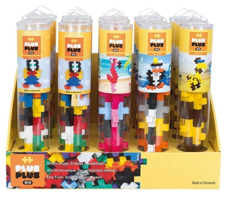 Display Tuby Zwierzęta (15szt), Plus-Plus