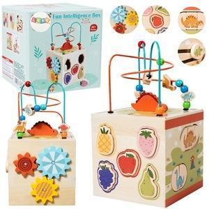 Kostka Edukacyjna Sensoryczna Sorter drewniana