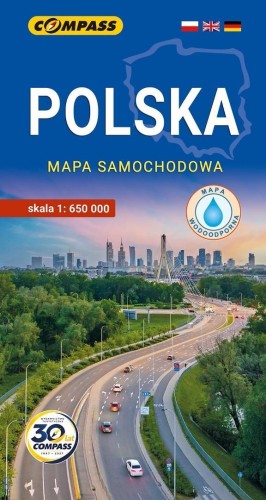 Mapa samochodowa. Polska 1:650 000 lam w.2027