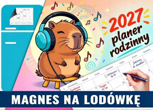 Kalendarz 2027 magnetyczny Kapibara