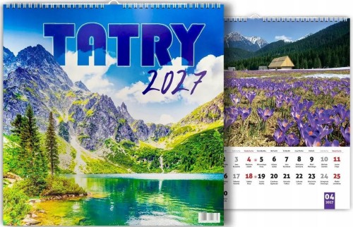 Kalendarz 2027 wieloplanszowy Tatry