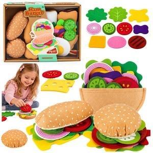 Hamburgery i kanapki filcowe DIY 28el, Leantoys