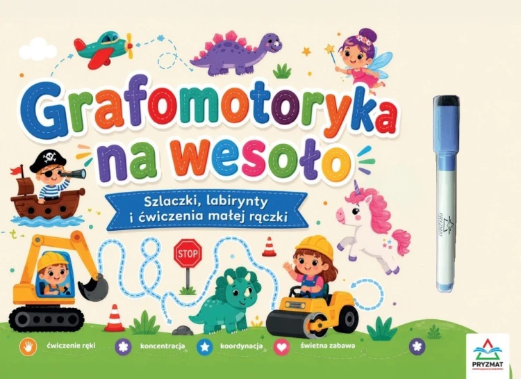 Grafomatyka na wesoło. Szlaczki, labirynty i...