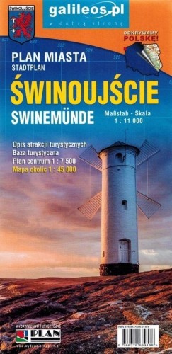 Plan miasta i okolic - Świnoujście, Międzyzdroje