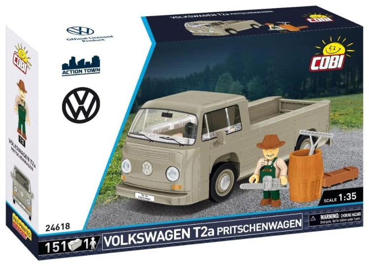 Action Town Volkswagen T2a Pritschenwagen, Cobi