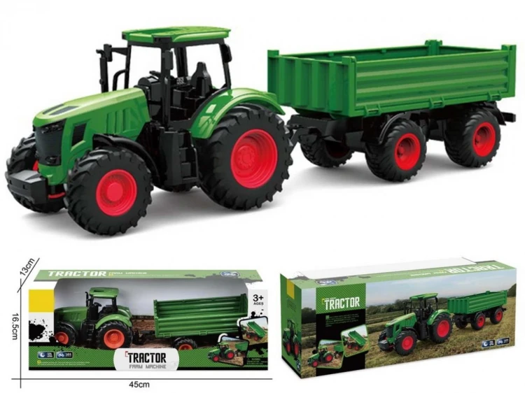Traktor z przyczepą 48,5x13x16,5cm, Madej