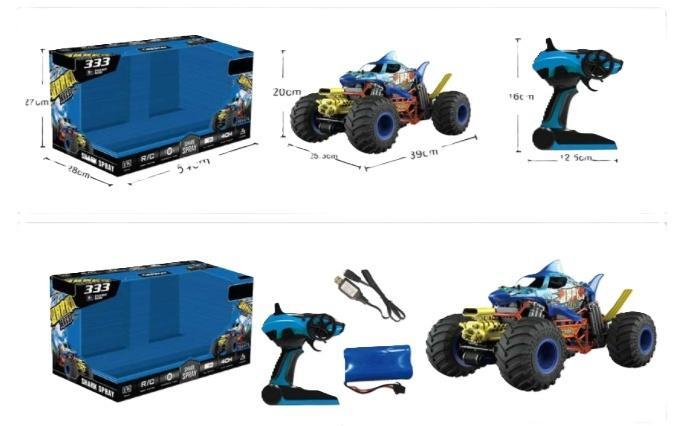 Samochód R/C Monster Truck 4x4 USB, Madej