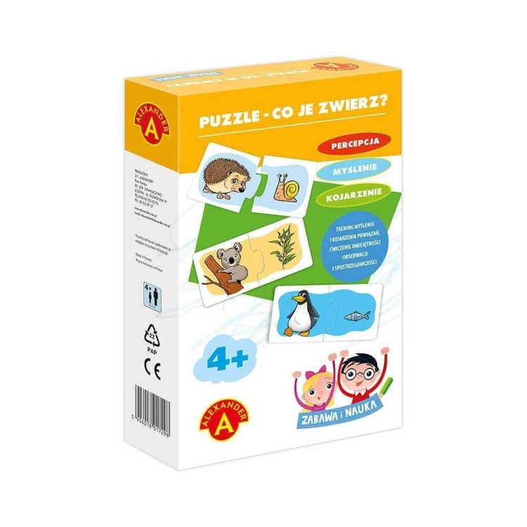 Zabawa i Nauka - Puzzle Co je zwierz? ALEX