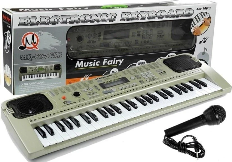 Keyboard z mikrofonem, Leantoys