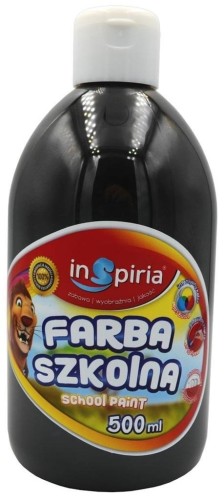 Farba szkolna czarna 500ml, InSpiria