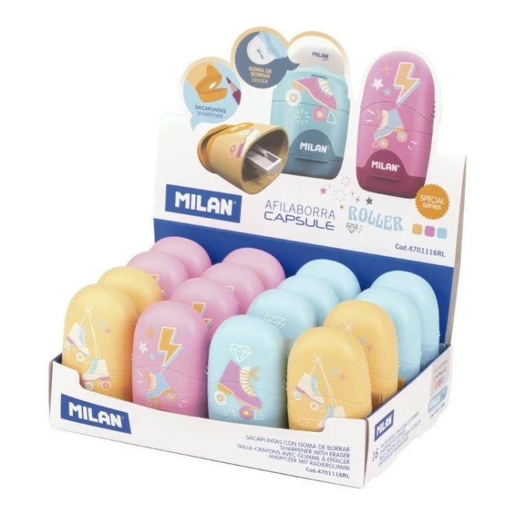 Temperówko-gumka Capsule Roller (16szt) MILAN