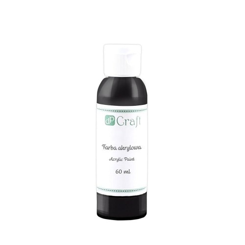 Farba akrylowa czarna 60ml, Dalprint dpCraft