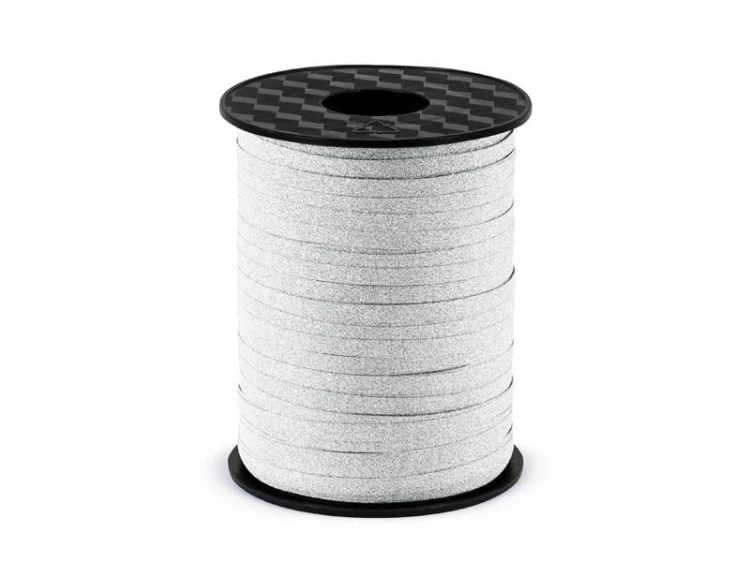 Wstążka plastikowa srebrny 5mm/225m