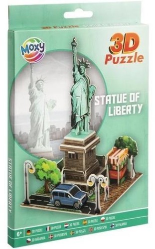 Puzzle piankowe 3D Statua Wolności, Grafix