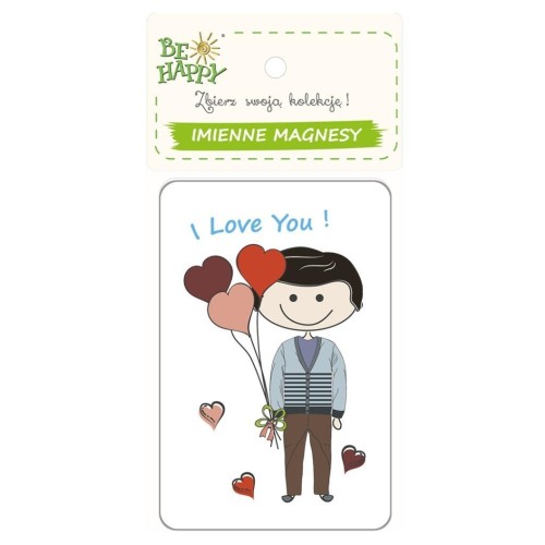 Magnes na lodówkę I love You, Be-Happy Gifts