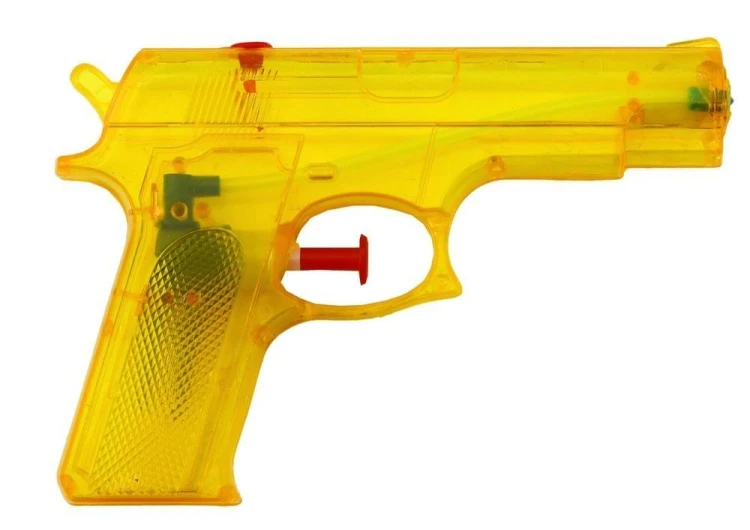 Pistolet na wodę żółty 15cmx10,5cm, Leantoys