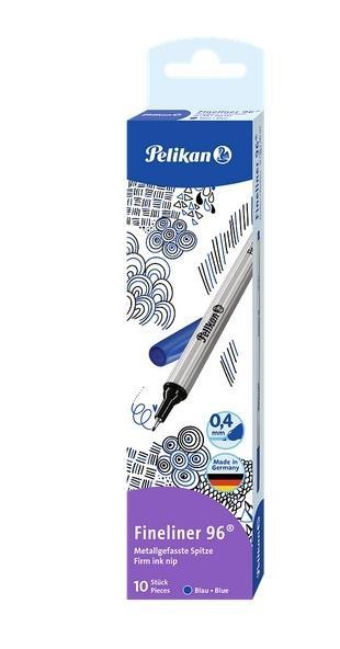 Cienkopis Fineliner 96 0,4mm niebieski (10szt)