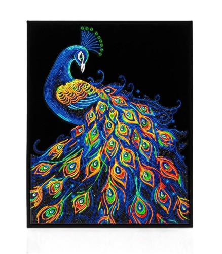 Diamond Dotz - Adults Flocked Neon Peacock