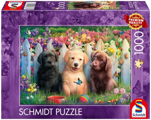 Puzzle PQ 1000 Słodkie szczeniaki, Schmidt
