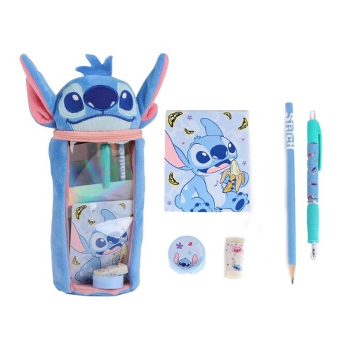 Zestaw akcesoriów szkolnych z piórnikiem Stitch