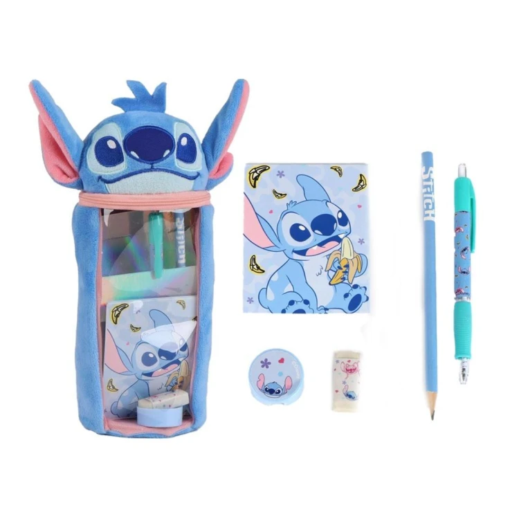 Zestaw akcesoriów szkolnych z piórnikiem Stitch