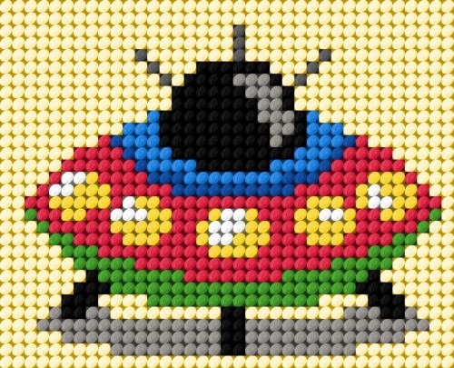 Haft. Moje pierwsze wyszywanie - Statek UFO