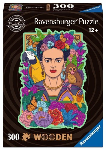 Puzzle 300 Frida Kahlo Wooden, Ravensburger