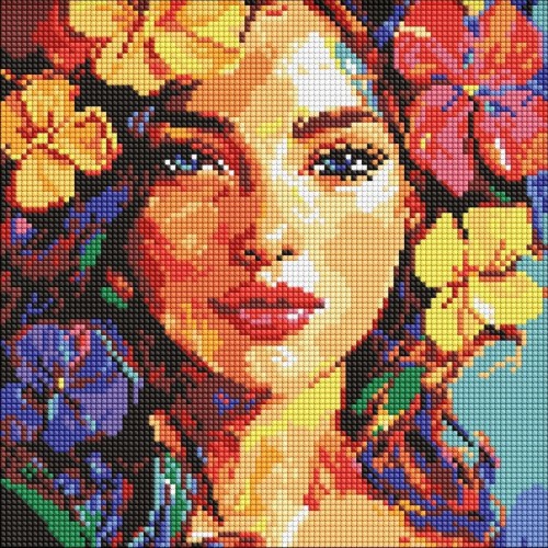Diamentowa mozaika - Tropikalne marzenie 30x30cm