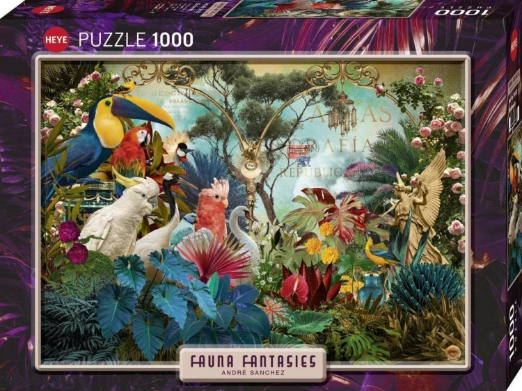 Puzzle 1000 Fantastyczna Fauna- Birdiversity, Heye