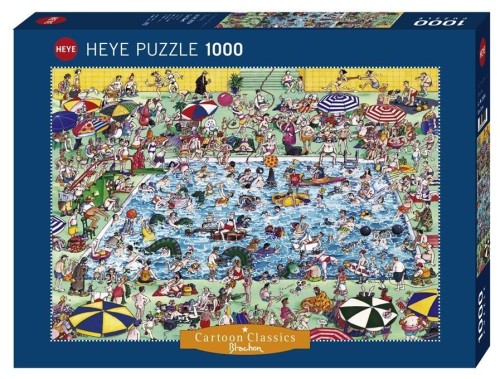 Puzzle 1000 Szaleństwo na basenie, Heye