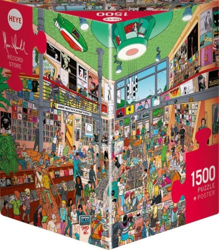 Puzzle 1500 Muzyczny sklep (Puzzle+plakat), Heye