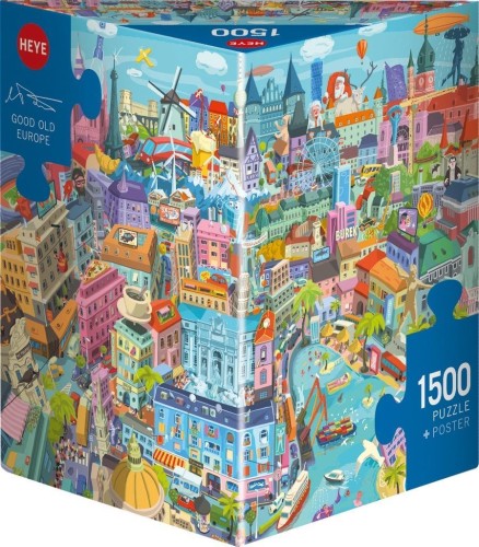 Puzzle 1500 Stara dobra Europa (Puzzle+plakat)