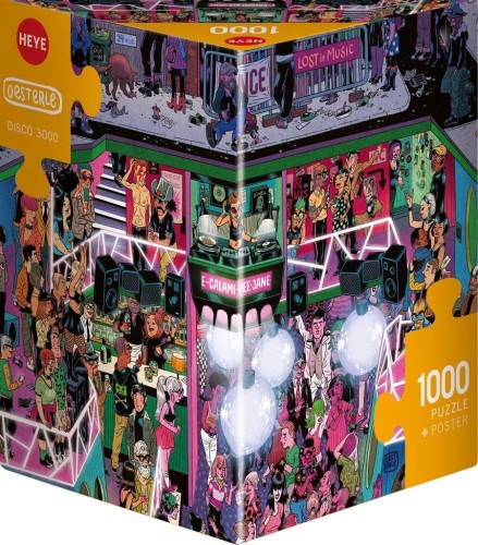 Puzzle 1000 Disco 3000 (Puzzle+plakat), Heye