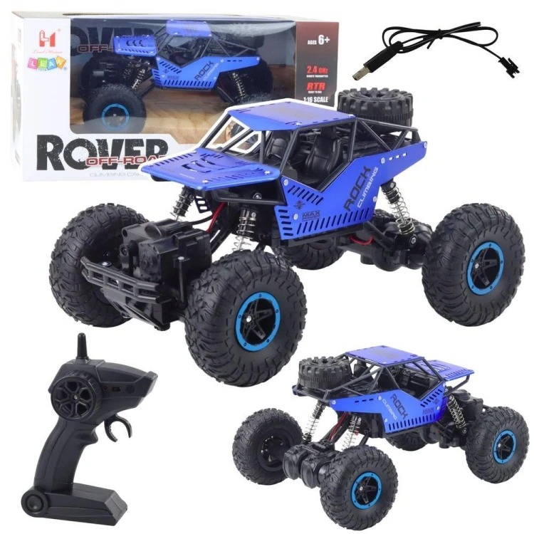 Samochód Terenowy R/C Niebieski 2.4G 1:18
