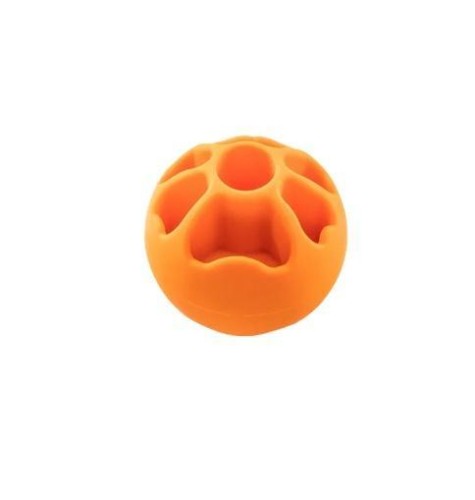 Piłka na przysmaki Snack Fibooll pomarańczowa