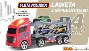 Laweta z samochodami 4-pak, Dumel