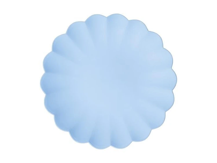 Talerzyki plastikowe błękitne 22 x 22cm 4szt