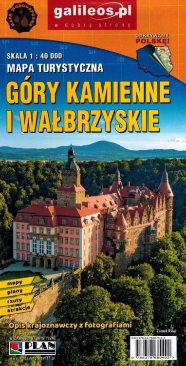 Mapa tur. - Góry Kamienne i Wałbrzyskie lam