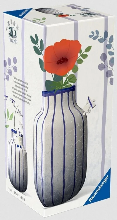 Puzzle 3D Vase Niebieskie Pasy, Ravensburger