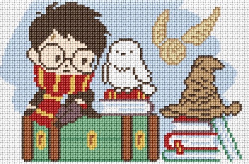 Diamentowa mozaika Kids bez ramy - Harry Potter