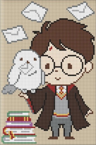 Diamentowa mozaika Kids bez ramy - Harry Potter